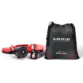 Jumper Cable | Heavy Duty Jumper Cables for Trucks, SUV | Self Rescue Car Jump Starter | Quick Connect, Built-in Lights, Portable | Prioritizing Safety | 6 Gauge Wire, 12 Ft.
