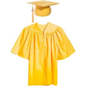 Child Matte Graduation Sets, Cap, Gown, Tassel, Charm