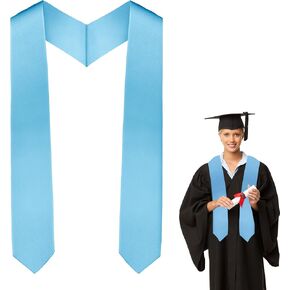 Graduation Stole Class of 2025 Plain Graduation Sash Honor Stoles for Graduation 2025 Unisex Adults for Acadamic 70"