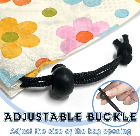 Car Trash Bag Hanging Back of Seat Waterproof Small Cute Printed One-Handed Strap Drawstring Garbage Bags for Car-Black White in Kuwait