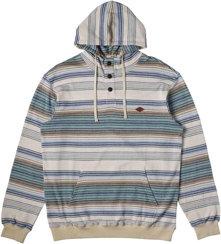 Billabong Men's Rancho Henley Pullover Hooded Flannel in Kuwait