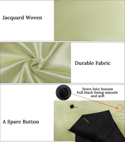 DiBanGu Mens Vest Formal Solid Color Waistcoat and Tie Pocket Square Set Satin Shawl Lapel Dress Vest Wedding Business in Saudi Arabia