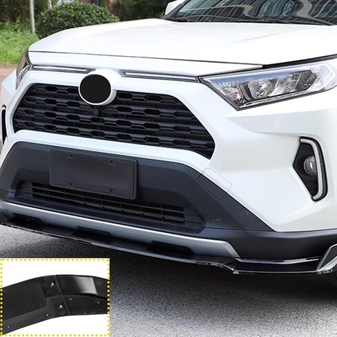 Front Bumper Lip for Toyota RAV4 2019 2020 2021 2022 Front Lip Lower Chin Spoiler Splitter 3PC Matte Black in Kuwait