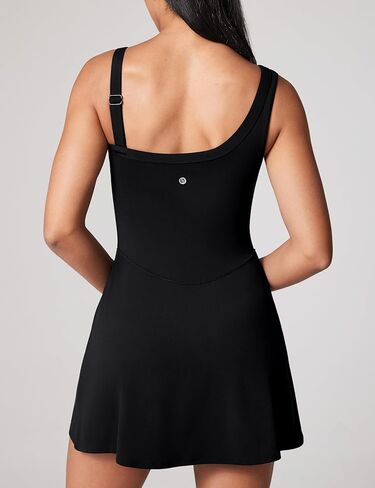 فستان تنس نسائي قابل للفصل عن Hugcurve لبني فستان رياضي الصيف للنساء مع جيوب قصيرة in Kuwait