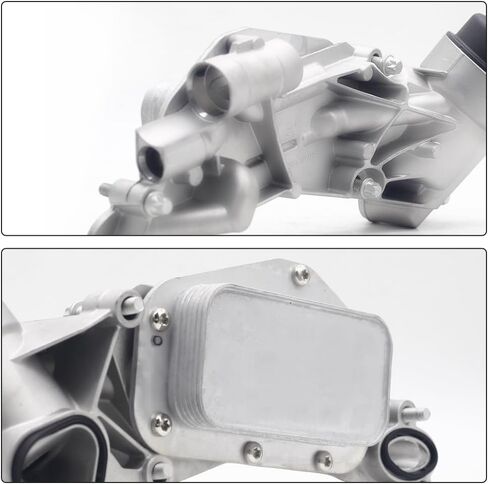 Engine Oil Cooler Filter Housing Assembly Adapter with Gasket, Filter Insert, Cap for Chevrolet Cruze Sonic Malibu Aveo, for Buick Cascada, for Pontiac G3, for Saturn Astra 1.6L 18L 25199751 918-432 in Saudi Arabia