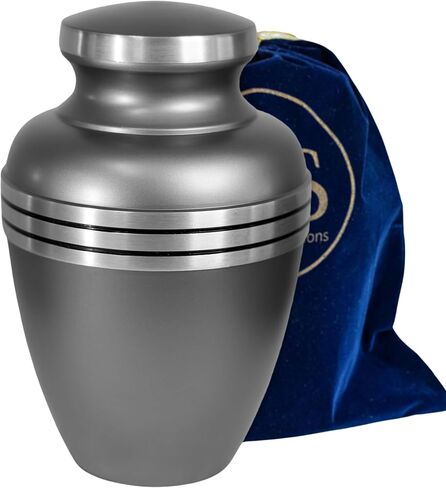 Urn for Ashes Adult Male and Female - Decorative Urns, Funeral Cremation Urns, Burial Urns, Urns for Human Ashes Adult Man and Women, Pewter Large Urn in Saudi Arabia