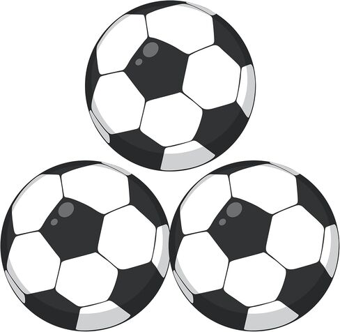 Lucleag 30 PCS Big Soccer Ball Cutouts for Bulletin Board Decor, Football Soccer Paper Cut-Outs for Classroom Bulletin Board Wall Decor Soccer Sport Theme Birthday Party Supplies, 7.87 in in Saudi Arabia