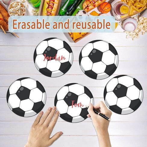 Lucleag 30 PCS Big Soccer Ball Cutouts for Bulletin Board Decor, Football Soccer Paper Cut-Outs for Classroom Bulletin Board Wall Decor Soccer Sport Theme Birthday Party Supplies, 7.87 in in Saudi Arabia