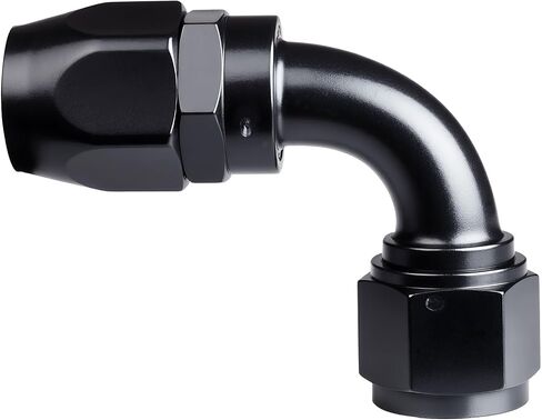 16AN Hose End Fitting 90 Degree Swivel for CPE Braided Fuel Hose Black in Saudi Arabia