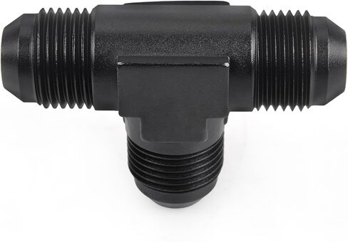 6AN Male Flare Tee Fitting Adapter T Fuel Hose Union Aluminum 2Pcs in Saudi Arabia