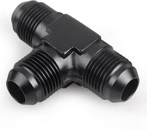 6AN Male Flare Tee Fitting Adapter T Fuel Hose Union Aluminum 2Pcs in Saudi Arabia