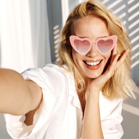 Heart Sunglasses Bachelorette Vintage Heart Shaped Glasses for Wedding Bridesmaid Party Favor Accessories in Kuwait