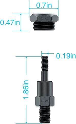 Nut Rivet Tool Accessories Rivet Nut Mandrel & Nose Piece 8-32 2-Pack in Kuwait