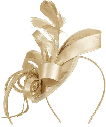 Century Star Kentucky hat Derby Fascinators for Women Hats Headband Tea Party Vintage Cocktail Ribbon Feathers Hair Clip in Saudi Arabia