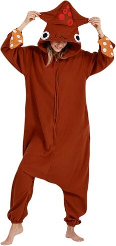 DarkCom Squid Onesie Halloween Costume One Piece Unisex Adult Pajamas Women Men Sleepwear Christmas Pajamas in Kuwait