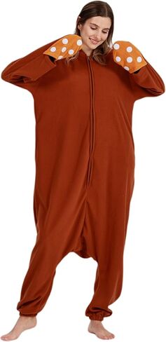DarkCom Squid Onesie Halloween Costume One Piece Unisex Adult Pajamas Women Men Sleepwear Christmas Pajamas in Kuwait