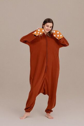 DarkCom Squid Onesie Halloween Costume One Piece Unisex Adult Pajamas Women Men Sleepwear Christmas Pajamas in Kuwait