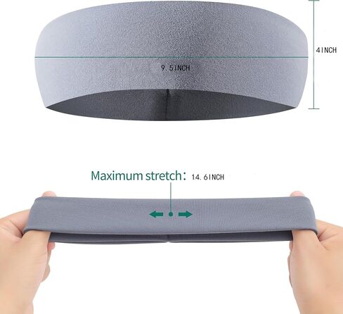 Sports Headband for Men, Stretchy Unisex Sweatband for Running, Cycling, Yoga, Workout, Hairband for Women and Mens in Saudi Arabia