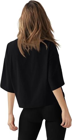 LASLULU Womens Cotton Short Sleeve Workout Shirts Loose Fit Crop Tops Yoga Gym Tee Casual Athletic Running T-Shirts in Saudi Arabia