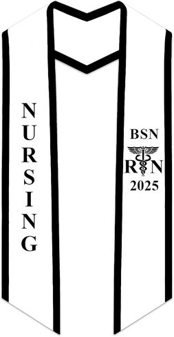 CLERKMANS Nursing BSN RN Stole for Graduation in Saudi Arabia
