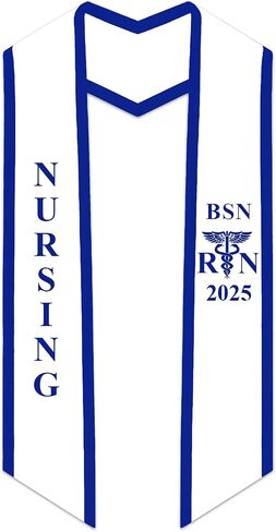 CLERKMANS Nursing BSN RN Stole for Graduation in Saudi Arabia