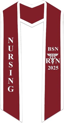 CLERKMANS Nursing BSN RN Stole for Graduation in Saudi Arabia
