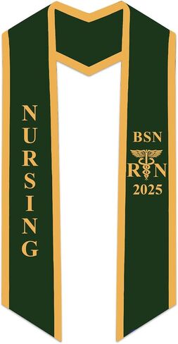 CLERKMANS Nursing BSN RN Stole for Graduation in Saudi Arabia