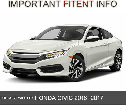 مجموعة المصابيح الأمامية VLAND متوافقة مع الجيل العاشر من Honda Civic Sedan/Coupe/Hatchback/Type R 2016-2021 W/DRL الديناميكي لبدء التشغيل DRL، ضوء أمامي LED مع إشارة انعطاف تسلسلية، Plug-n-Play in Kuwait