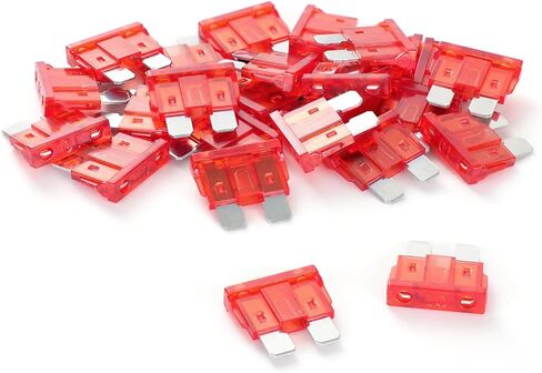 (25pcs) 2 أمبير الصمامات القياسية للسيارة ، 2A فتيل السيارات (ATO/ATC) ، فتيل شفرة للسيارة/RV/شاحنة/سيارات الدفع الرباعي/دراجة نارية/قارب in Kuwait