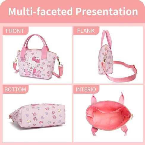 Cute Mini Purse Crossbody, Soft PU Leather Messenger Shoulder Bag Cartoon Handbag, 2Pcs in Saudi Arabia