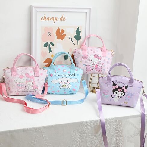 Cute Mini Purse Crossbody, Soft PU Leather Messenger Shoulder Bag Cartoon Handbag, 2Pcs in Saudi Arabia