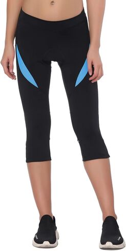 Santic Women's Bike Pants 4D Padded Cycling Capris Shorts 3/4 Biking Tights Bicycle Capris in Saudi Arabia