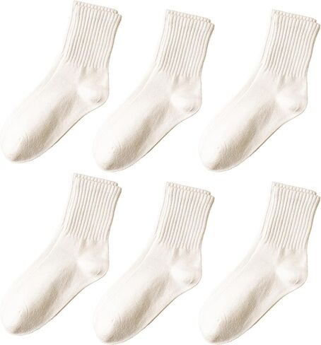 5/6 pairs crew socks for womens, No pilling socks,Casual thin Socks and cozy socks 5-9 in Kuwait