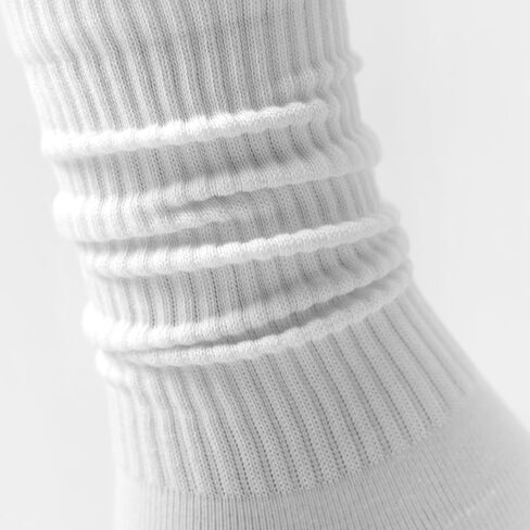 Womens Cozy Crew Socks Cotton Slouch Socks Casual Calf Socks Trouser Dress Socks Boot Socks 3 pairs in Saudi Arabia