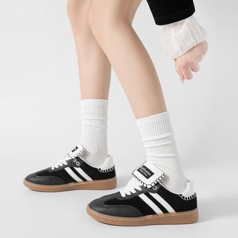 Womens Cozy Crew Socks Cotton Slouch Socks Casual Calf Socks Trouser Dress Socks Boot Socks 3 pairs in Saudi Arabia