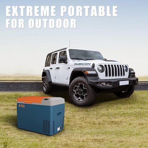 12 Volt Refrigerator, 32 Quart(30L) Portable Refrigerator Freezer(-7℉~50℉) APP Control Car Fridge Cooler with Compressor 12/24V DC and 110-240V AC for Car, Camping and Home Use in Saudi Arabia