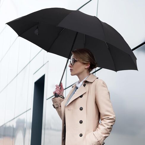 Inverted Umbrella 54 inch Large Windproof Umbrellas Auto Open And Close Compact Reverse Closed, Folding Storage for Women And Men, Travel Foldable Large Size Oversize Fold 10 Ribs Sturdy in Saudi Arabia