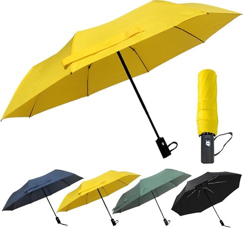 Windproof Travel Umbrella Sturdy Fiberglass Frame Compact Umbrella Auto Open Close Portable UV Protection. in Saudi Arabia