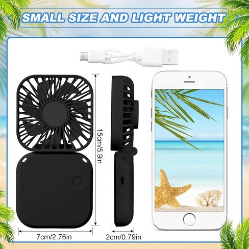 3 Pack Necklace Fans Portable Neck Hanging Fan Mini Fan Handheld Hand Held Fan for Cooling Small Personal Hands Free Fan USB Rechargeable Battery 3 Speed Air Circulatory Fan in Kuwait