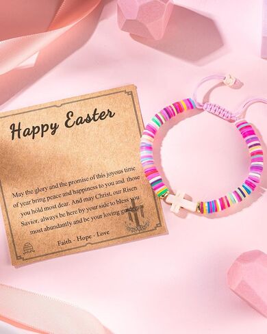 Shonyin Cross Bracelet for Girls - First Communion, Baptism, Confirmation Gifts for Girl, Pearl Jewelry for Your Little Girls in Kuwait