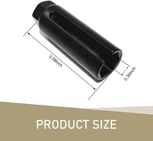1 PC Automotive I-type Oil Pressure Sensor Socket Wrench, 91 mm Long High Hardness 45# Steel Side-open Oil Pressure Sensor Disassembly Tool, Multi-function Repair Accessories (Black) in Saudi Arabia