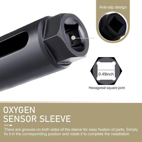 1 PC Automotive I-type Oil Pressure Sensor Socket Wrench, 91 mm Long High Hardness 45# Steel Side-open Oil Pressure Sensor Disassembly Tool, Multi-function Repair Accessories (Black) in Saudi Arabia