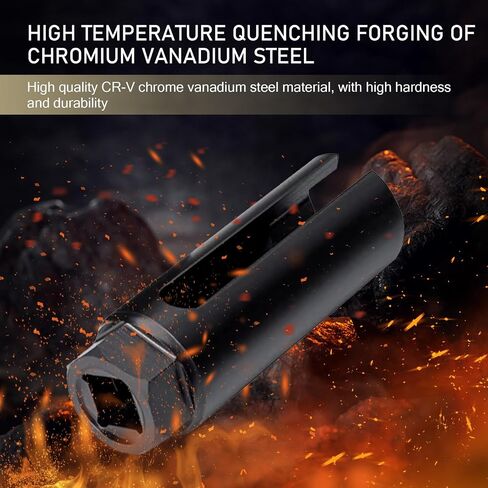 1 PC Automotive I-type Oil Pressure Sensor Socket Wrench, 91 mm Long High Hardness 45# Steel Side-open Oil Pressure Sensor Disassembly Tool, Multi-function Repair Accessories (Black) in Saudi Arabia