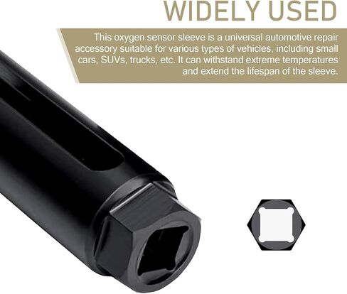 1 PC Automotive I-type Oil Pressure Sensor Socket Wrench, 91 mm Long High Hardness 45# Steel Side-open Oil Pressure Sensor Disassembly Tool, Multi-function Repair Accessories (Black) in Saudi Arabia