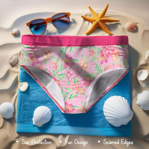 Tommy Bahama Girls 2-Piece Swimsuit Set, Racerback Top and Bikini Bottoms, Quick-Drying Tropical Print Swimwear for Kids in Saudi Arabia