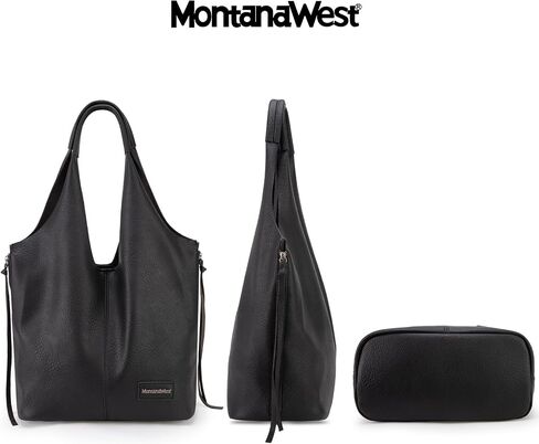 Montana West Slouchy Hobo Bags for Women Soft Designer Shoulder Purses Ladies Top Handle Handbag in Kuwait