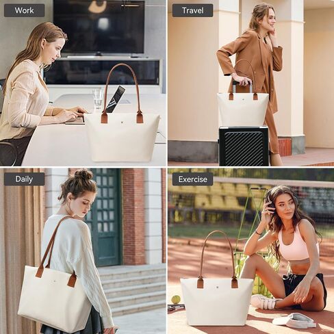 KALIDI Tote Bag for Women Nylon Top-Handle Purse,Shoulder Hobo handBag with Zipper Leisure Foldable Weekend in Saudi Arabia