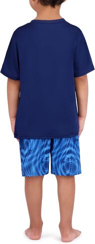 Spyder Kid's Swimwear Boys' Rash Guard UPF 30+, Quick-Dry Trunks, 2-Piece Swim Set, Brief Liner, Pockets in Saudi Arabia