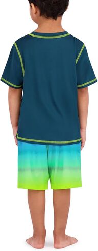Spyder Kid's Swimwear Boys' Rash Guard UPF 30+, Quick-Dry Trunks, 2-Piece Swim Set, Brief Liner, Pockets in Saudi Arabia