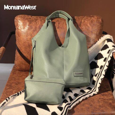 Montana West Slouchy Hobo Bags for Women Soft Designer Shoulder Purses Ladies Top Handle Handbag in Kuwait